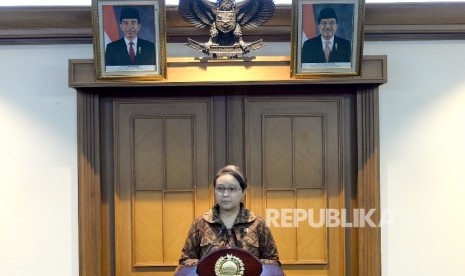 Penyanderaan 7 WNI di Filipina. Menteri Luar Negeri Retno Marsudi memberikan paparan saat konferensi pers terkait penyanderaan WNI di wilayah Filipina, Jakarta, Jumat (24/6). 