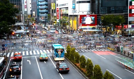 Penyeberangan Shibuya Tokyo.