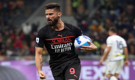 Penyerang AC Milan Olivier Giroud