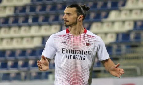 Penyerang AC Milan, Zlatan Ibrahimovic.