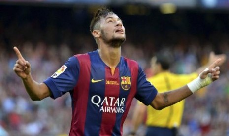 Penyerang Barcelona Neymar.