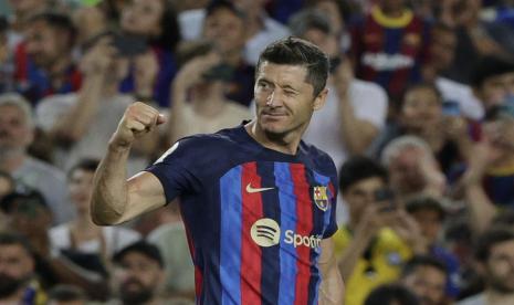 Penyerang Barcelona Robert Lewandowski