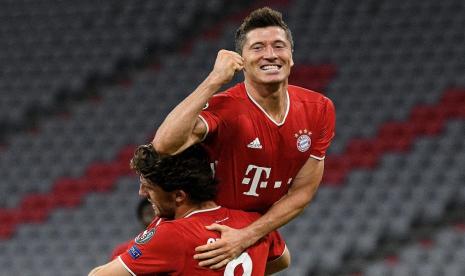 Penyerang Bayern Muenchen Robert Lewandowski