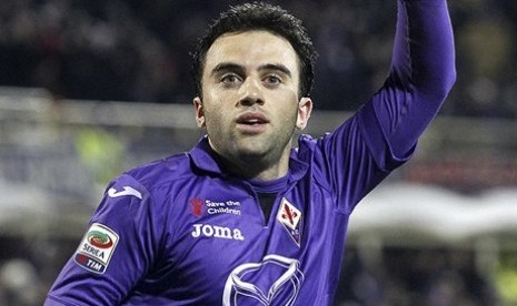 Penyerang Fiorentina, Giuseppe Rossi.