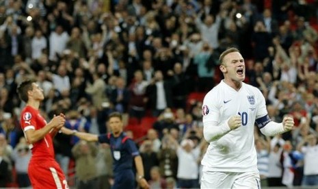 Penyerang Inggris, Wayne Rooney