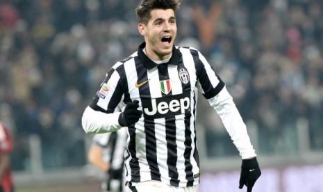 Penyerang Juventus Alvaro Morata.