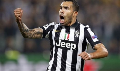 Penyerang Juventus, Carlos Tevez