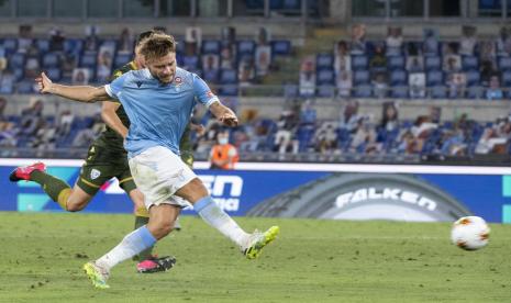 Penyerang Lazio Ciro Immobile.