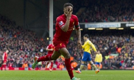 Penyerang Liverpool, Raheem Sterling.