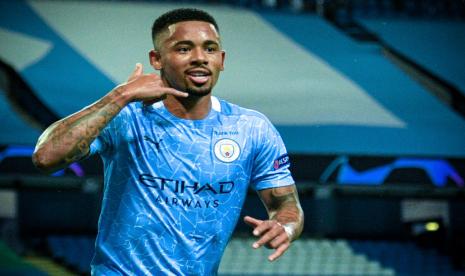 Penyerang Manchester City Gabriel Jesus.