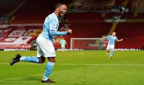 Penyerang Manchester City, Raheem Sterling.