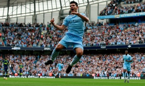 Penyerang Manchester City Sergio Aguero