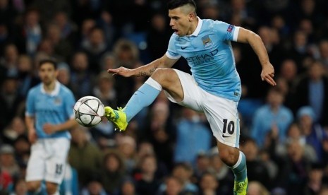 Penyerang Manchester City Sergio Aguero