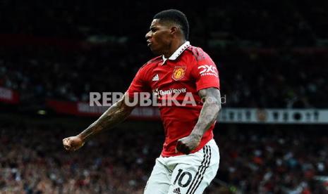 Penyerang Manchester United, Marcus Rashford.