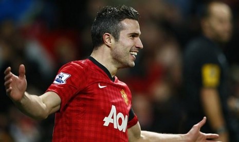 Penyerang Manchester United (MU), Robin van Persie.