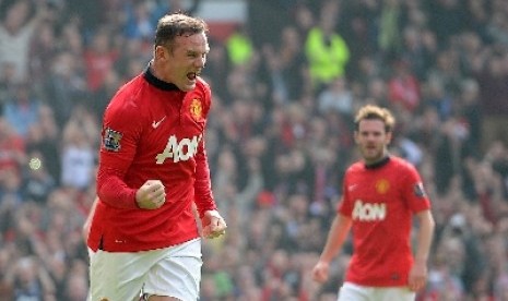 Penyerang Manchester United, Wayne Rooney