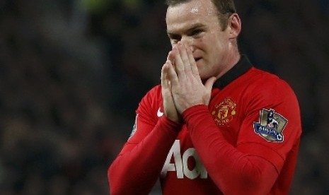 Penyerang Manchester United, Wayne Rooney.