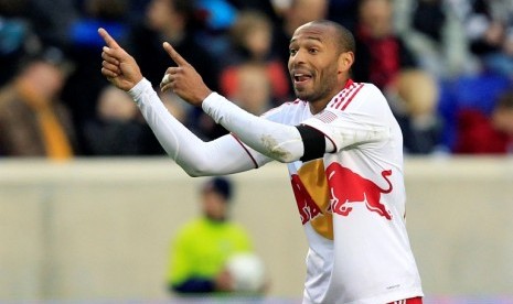 Penyerang New York red Bulls Thierry Henry