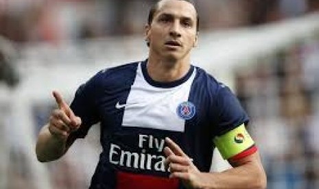 Penyerang Paris Saint-Germain, Zlatan Ibrahimovic.