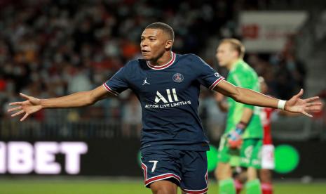 Penyerang PSG Kylian Mbappe.