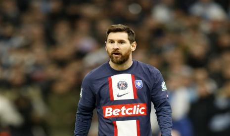 Bintang timnas Argentina dan Paris Saint-Germain (PSG), Lionel Messi.