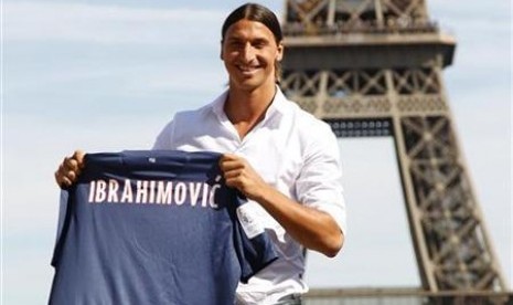 Penyerang PSG, Zlatan Ibrahimovic.