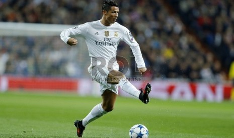 Cristiano Ronaldo saat masih memperkuat Real Madrid.