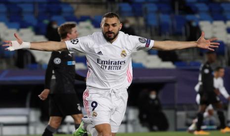 Penyerang Real Madrid, Karim Benzema.