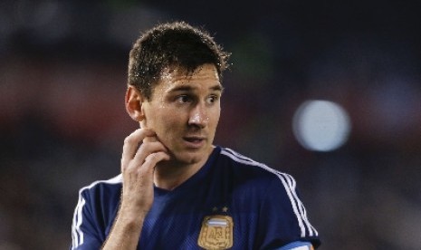 Penyerang timnas Argentina Lionel Messi