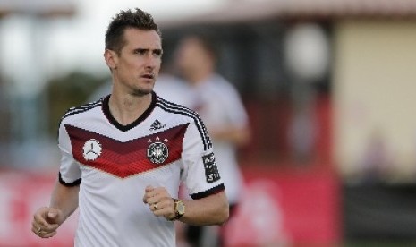 Penyerang timnas Jerman, Miroslav Klose.