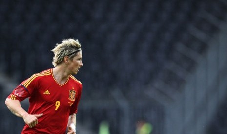 Penyerang timnas Spanyol Fernando Torres. 