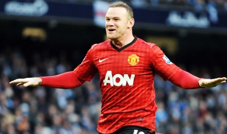 Penyerang Wayne Rooney.