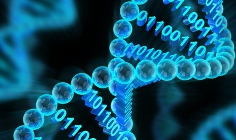 Penyimpanan data menggunakan DNA.