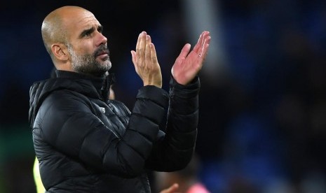 Pelatih Manchester City Pep Guardiola 