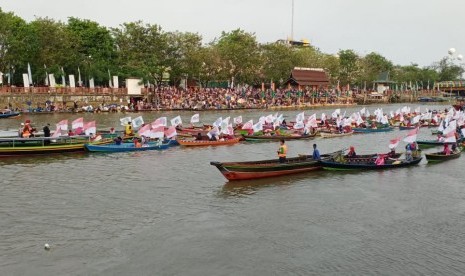 Siring nol kilometer di Sungai Martapura, Banjarmasin, jadi salah satu tempat peringatan Hari Pers Nasional (HPN) 2020..