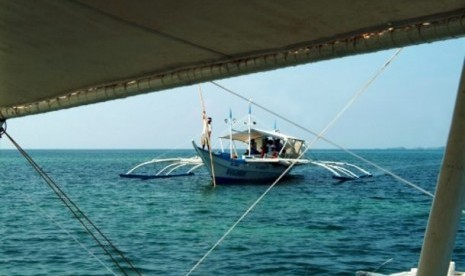 Perahu nelayan Filipina (ilustrasi)