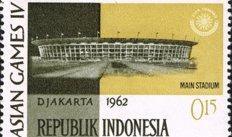 Perangko Asian Games 1962 Jakarta, Indonesia. 