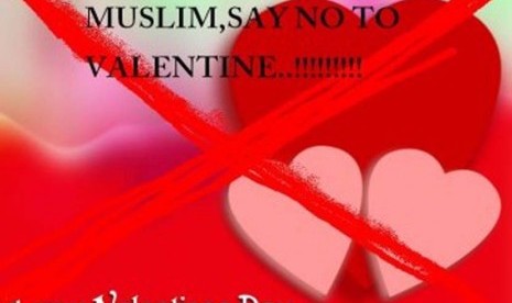 Perayaan hari Valentine terlarang bagi umat Islam. (ilustrasi)