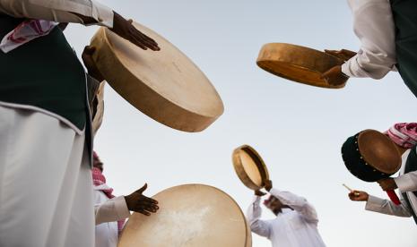 Perayaan Idul Fitri di Arab Saudi.