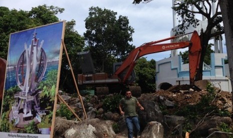 Perbaikan di tugu titik nol kilometer