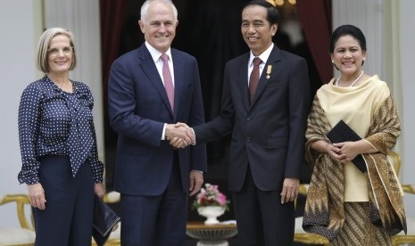 Perdana Menteri Australia Malcolm Turnbull dan Presiden RI Joko Widodo