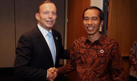 Perdana Menteri Australia Tony Abbott bertemu Presiden Jokowi.