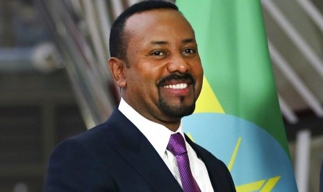 Perdana Menteri Ethiopia Abiy Ahmed memenangkan Nobel Perdamaian 2019.