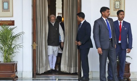 Perdana Menteri India Narendra Modi di New Delhi, Selasa (5/2).