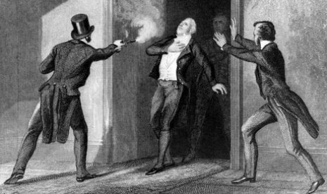 Perdana Menteri Inggris pada 11 Mei 1809 Spencer Perceval ditembak mati oleh pengusaha gila John Bellingham di lobi House of Commons, London. 