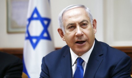 Perdana Menteri Israel, Benyamin Netanyahu. Survei menunjukkan kepercayaan publik terhadap Netanyahu menurun drastis. Ilustrasi.