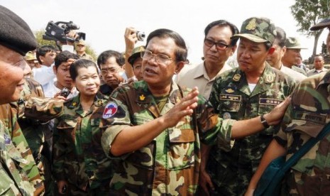 Perdana Menteri Kamboja Hun Sen.