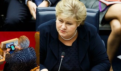 Perdana Menteri Norwegia, Erna Solberg. (Guardian)