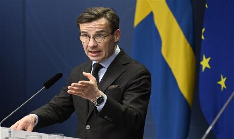 Perdana Menteri Swedia Ulf Kristersson menanggapi peristiwa pembakaran Alquran di Stockholm.