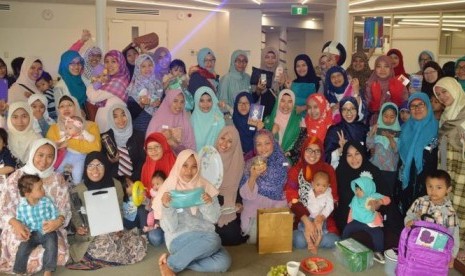 Perempuan Muslim asal Indonesia dalam kegiatan menyambut Ramadhan 2017 di Adelaide, Australia.